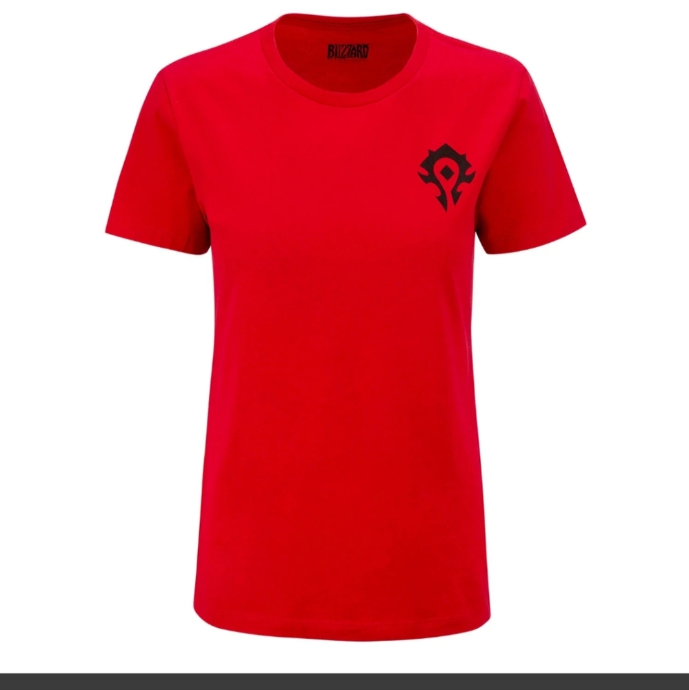 Blizzard World of Warcraft WoW Womens Red Horde Tee Shirt Sz 2XL